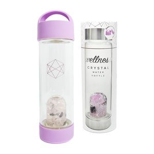 Lifestyle Products Glass Crystal Water Bottle